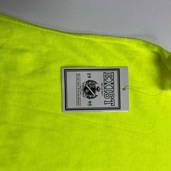 Neon Yellow Racerback Tank Top - Picture 5 of 7